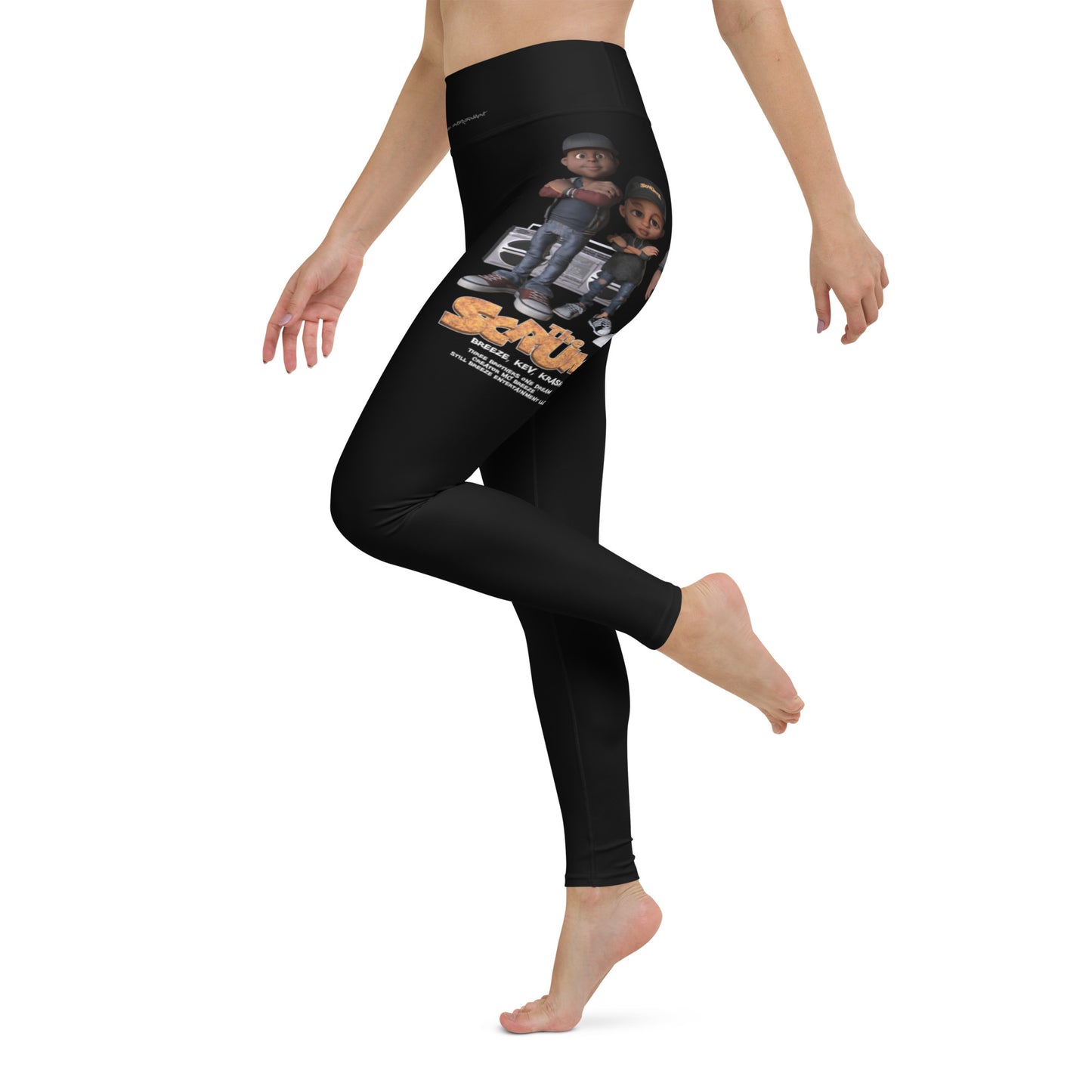 The Scrumz Black Yoga Leggings