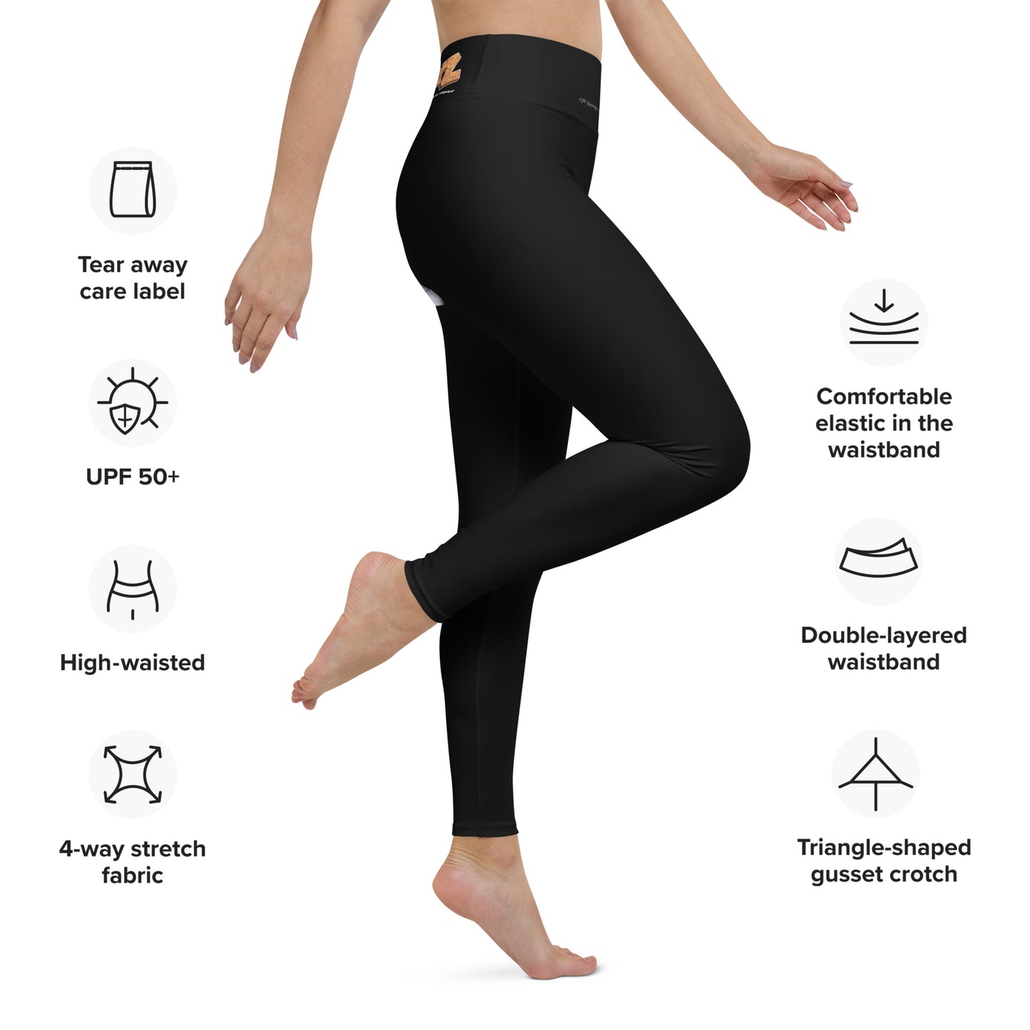 The Scrumz Black Yoga Leggings